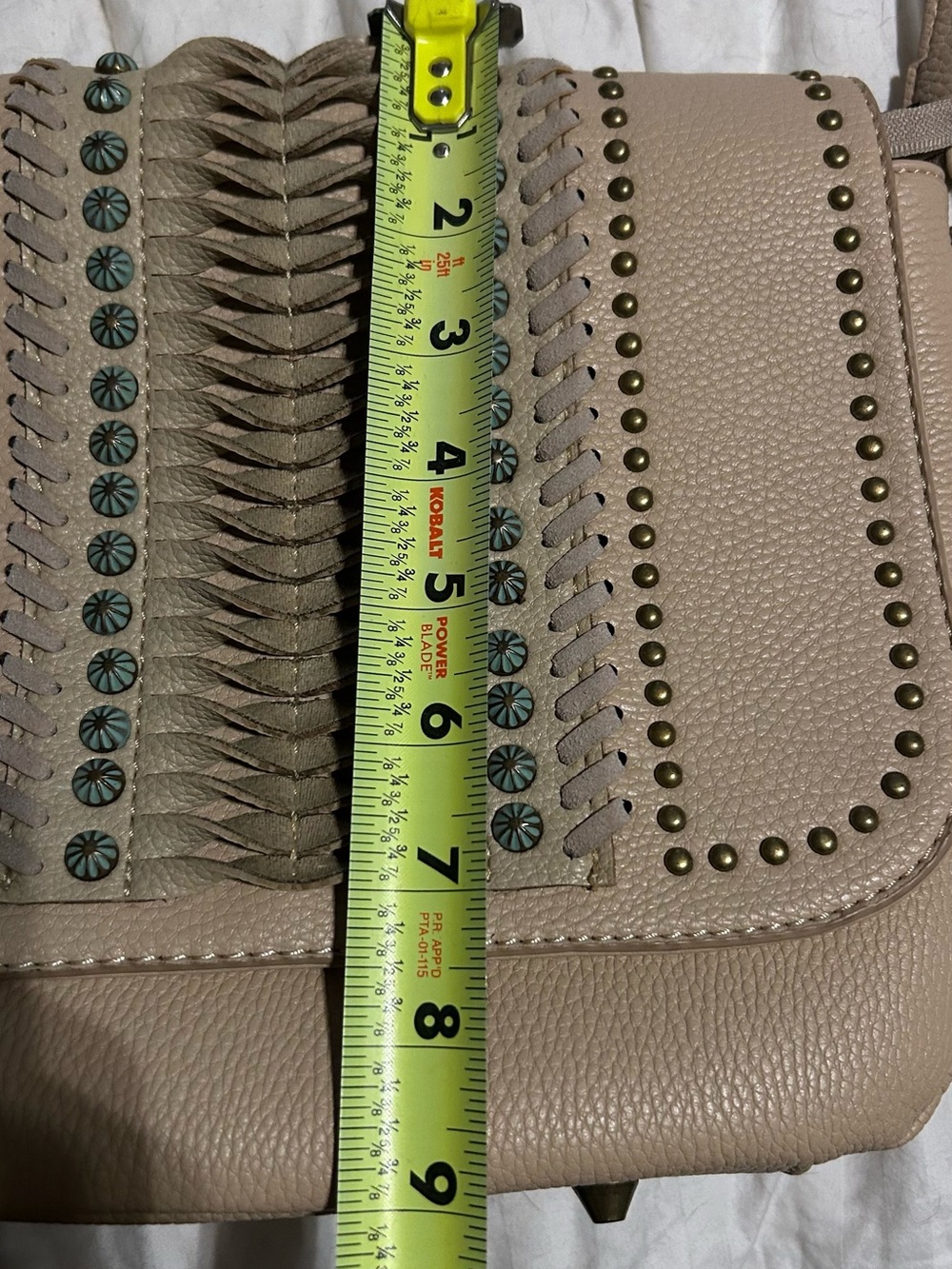 Montana West Stud Purse Leather Crossbody Bag with Decorative Studs - Picture 8 of 10